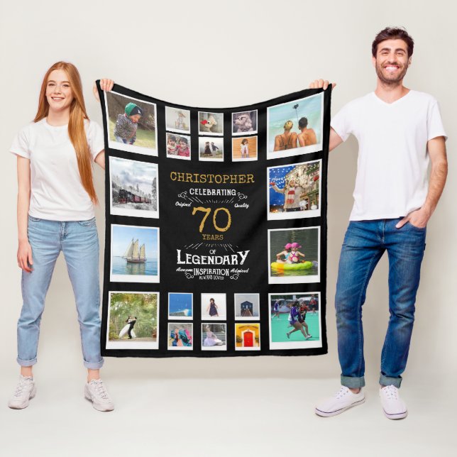 Couverture Polaire 70e anniversaire Black Gold Legendary 20 Photo (En situation)