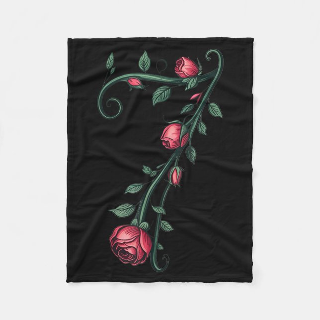 Couverture Polaire 7 Floral 67 Rose Valentines Day Funny Love Matchin (Devant)