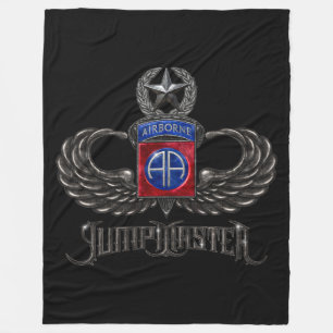 Couverture Polaire 82e Jumpmaster aéroporté Noir