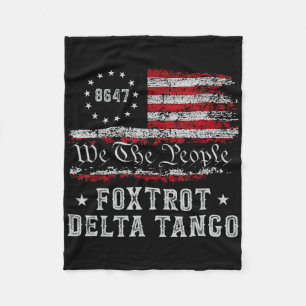 Couverture Polaire 8647 Anti Trump Foxtrots Deltas Tangos Impeach 47