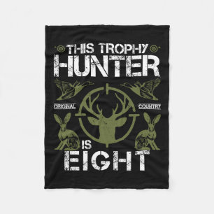 Couverture Polaire 8 Anniversaire Chasse au canard Chasseur de cerfs
