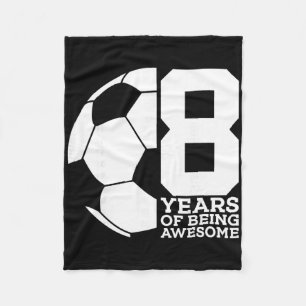 Couverture Polaire 8 Ans De Football Génial 8ème Anniversaire