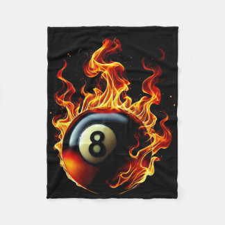 Couverture Polaire 8 Billard Billard Billard Joueur Flame
