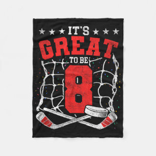 Couverture Polaire 8e anniversaire Amateurs de hockey C'est génial d'