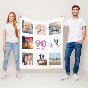 Couverture Polaire 90e anniversaire photo collage blanc