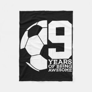 Couverture Polaire 9 Ans de Foot Incroyable 9ème Anniversaire _1