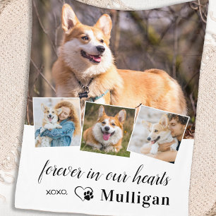 Couverture Polaire À jamais dans nos cœurs Mémorial pour chien 4 Phot