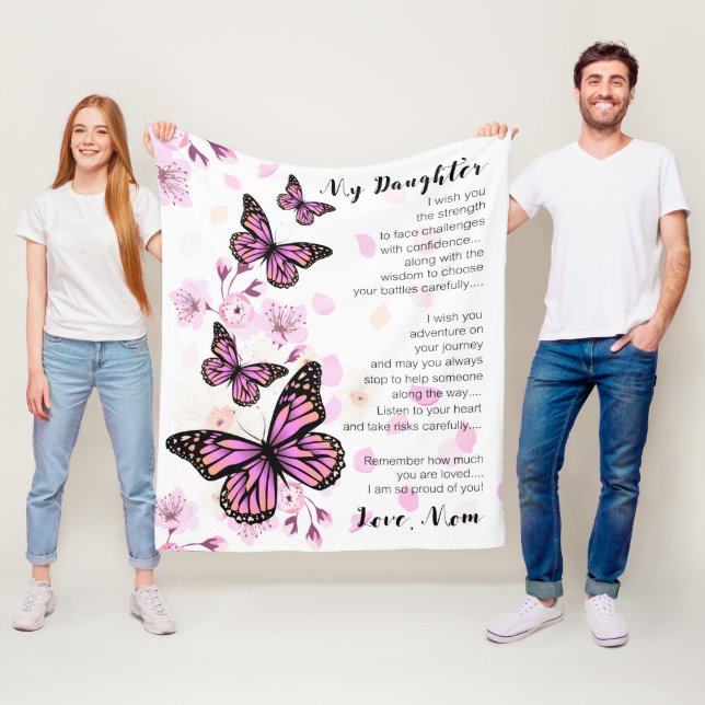 Couverture Polaire À Ma Fille, Je Souhaite La Force (En situation)