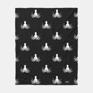 Couverture polaire à motif de poulpe WHC