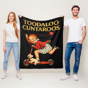 Couverture Polaire À plus tard Cuntaroos Humour Rétro Drôle et Sarcas