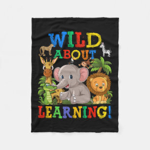 Couverture Polaire À Propos Apprendre Safari Animaux Jungle Retour À