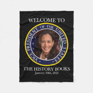 Couverture Polaire À The History Books Kamala Harris 2021 Usa V.p.