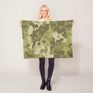 Couverture Polaire Abandonnez Cammo animal/cerfs