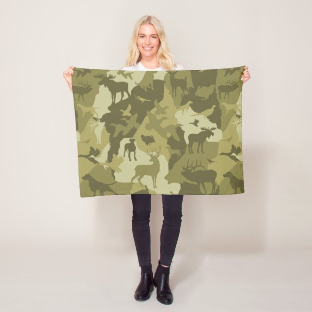 Couverture Polaire Abandonnez Cammo animal/cerfs (En situation)