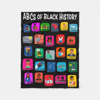 Couverture Polaire Abcs Du Mois De L'Histoire Des Noirs Fierté Pour L