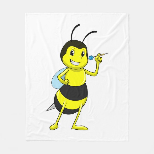 Couverture Polaire Abeille aux fléchettes avec tarte (Devant)