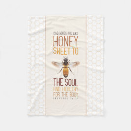 Couverture Polaire Abeille de miel