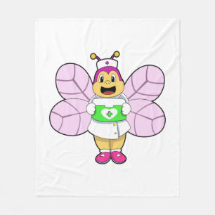 Couverture Polaire Abeille en tant qu'infirmière avec trousse First a