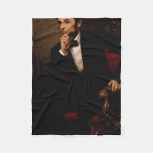 Couverture Polaire Abraham Lincoln Portrait George Peter Healy