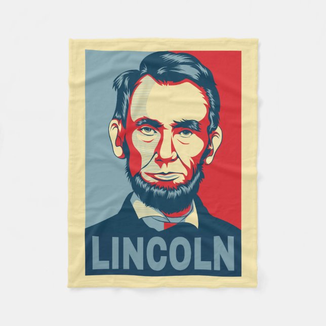 Couverture Polaire Abraham Lincoln USA Président Hope Style (Devant)