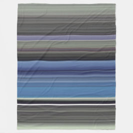 Couverture Polaire Abstract #1: Blue and grey