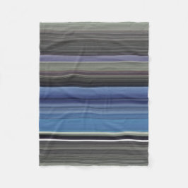 Couverture Polaire Abstract #1: Blue and grey