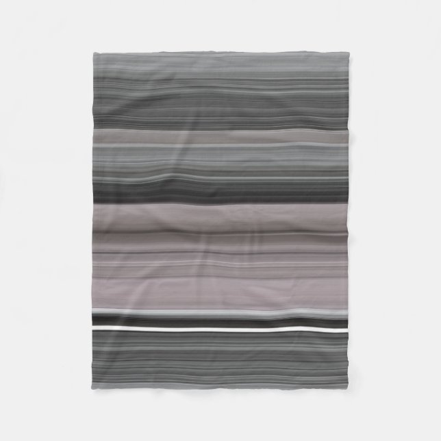 Couverture Polaire Abstract #1: Grey (Devant)