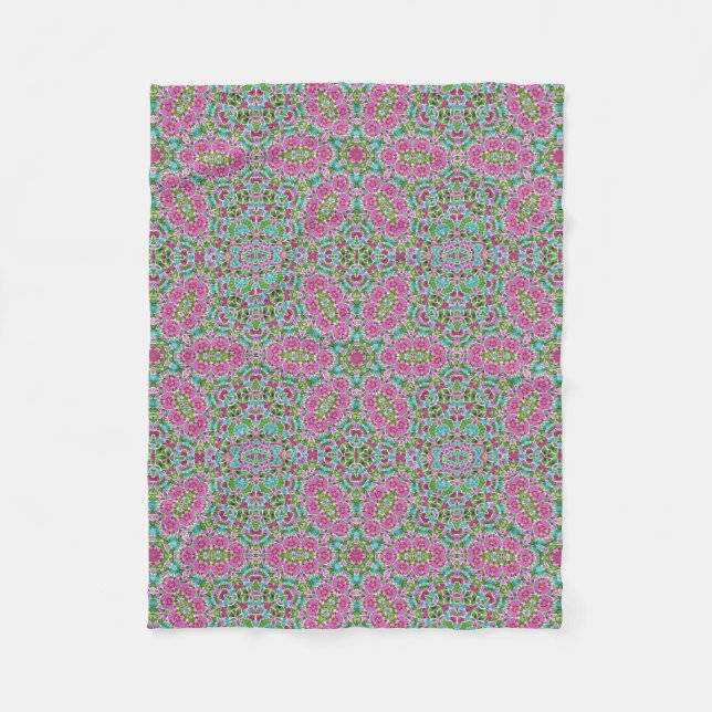 Couverture Polaire Abstract modern mosaic kaleidoscopic (Devant)