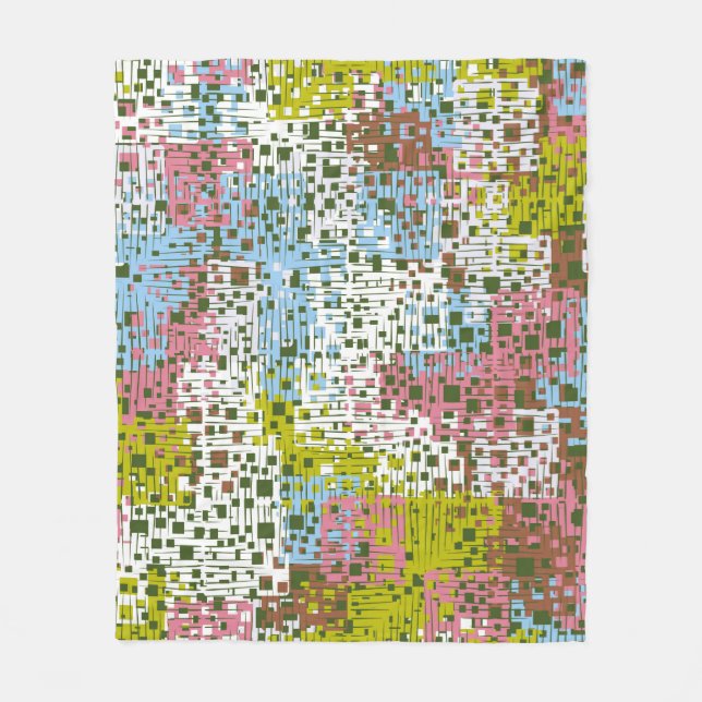 Couverture Polaire Abstract seamless pattern. Paints of the spring la (Devant)