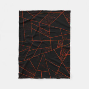 Couverture Polaire Abstrait #948 Rouge