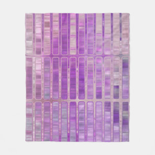 Couverture Polaire Abstrait brillant en mosaïque violet arrière - pla