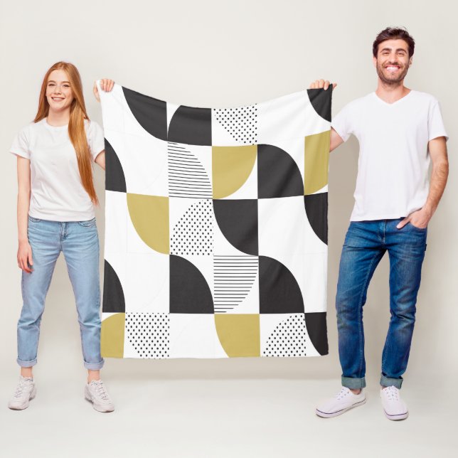 Couverture Polaire Abstrait coloré (En situation)