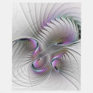 Couverture Polaire Abstrait moderne Shy Imaginaire Figure Fractal Art
