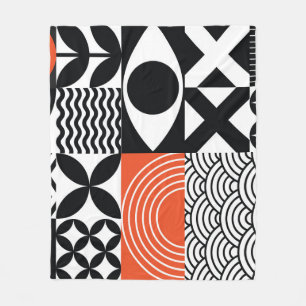 Couverture Polaire Abstrait moderne : toile de design artistique.