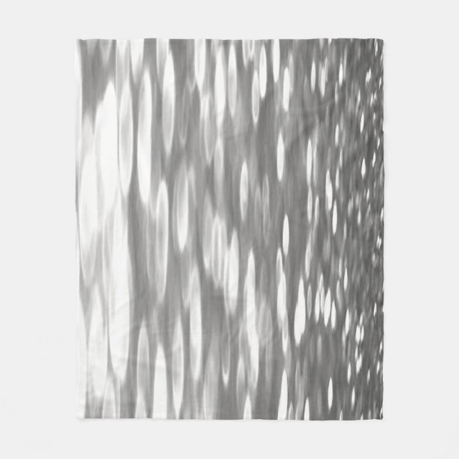 Couverture Polaire Abstrait n° 3 : brillant gris argenté (Devant)