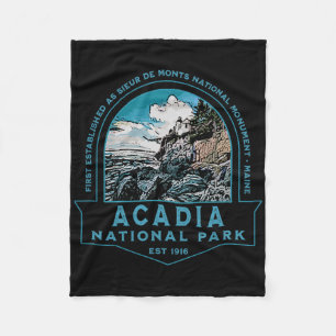 Couverture Polaire Acadia National Park Maine Usa Vacances Voyage Sou