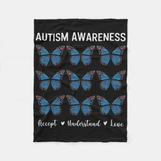 Couverture Polaire Accepter Comprendre Aimer Papillon de sensibilisat