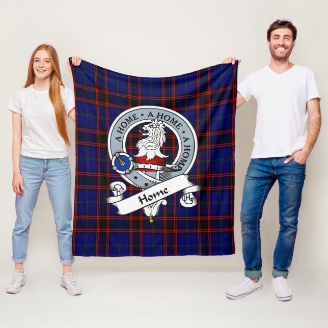 Couverture Polaire Accueil Insigne moderne Tartan Plaid (En situation)