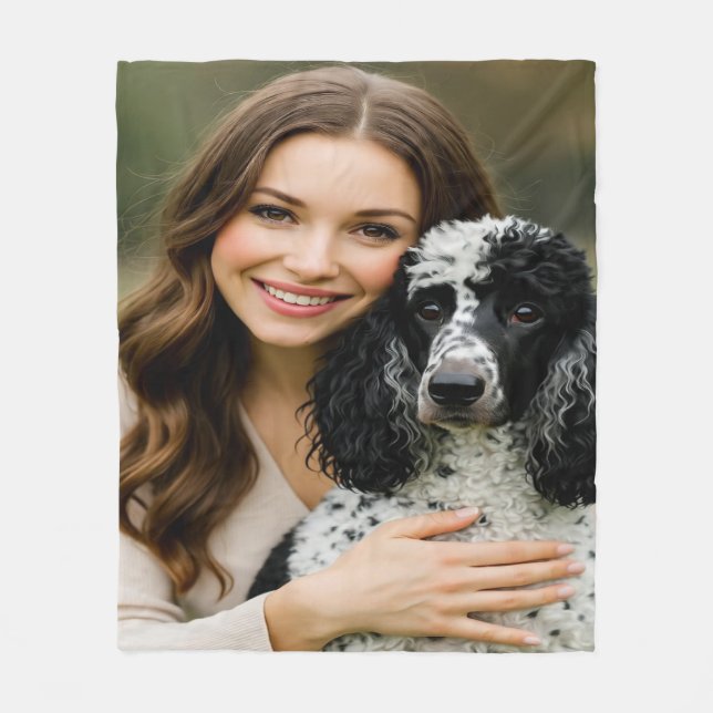 Couverture Polaire Add Poddle Photo Personalize Customize (Devant)