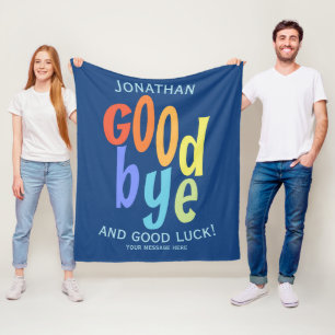 Couverture Polaire Adieu coloré et adieu de bonne chance