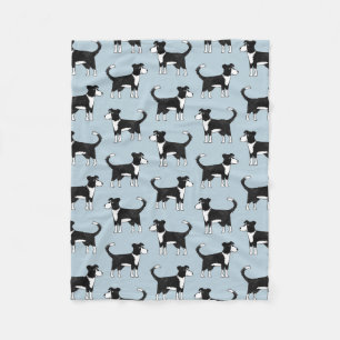 Couverture Polaire Adorable Gallois frontière Collie Cheep Chien Mot
