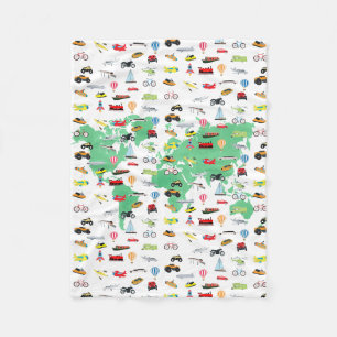 Couverture Polaire Adventure Attend les véhicules de la carte mondial