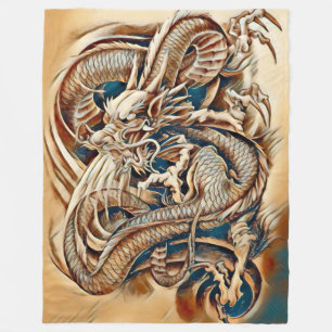 Couverture Polaire Aerographe chinois immortel d'empereur de dragon