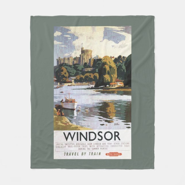 Couverture Polaire Affiche britannique de la Tamise de château de (Devant)