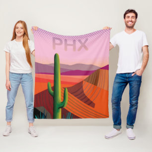 Couverture Polaire Affiche de voyage de Phoenix Arizona