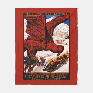 Couverture Polaire Affiche des Jeux olympiques d'hiver de 1924