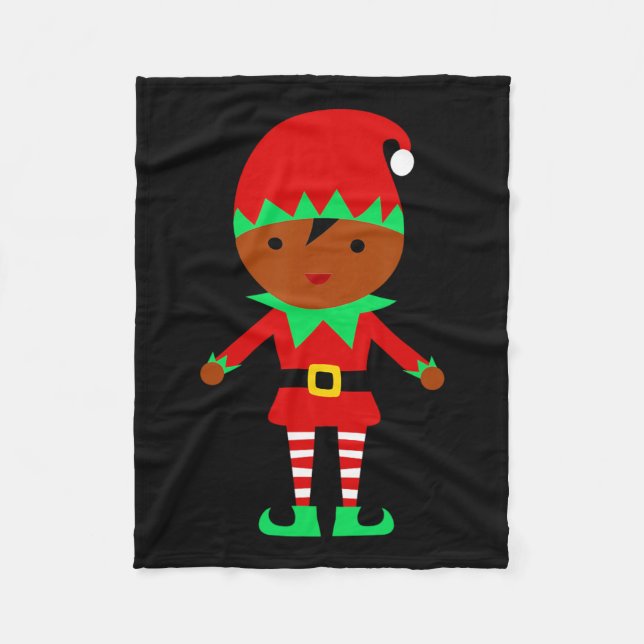 Couverture Polaire Afrique Amérique Noël Père Noël Elf (Devant)