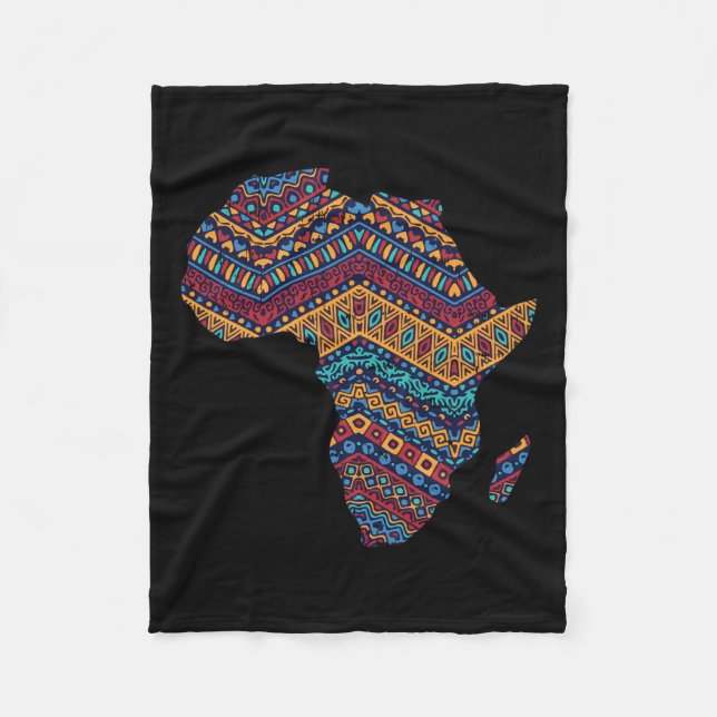 Couverture Polaire Afrique Drapeau Kente Cloth Black Pride Afrique Am (Devant)