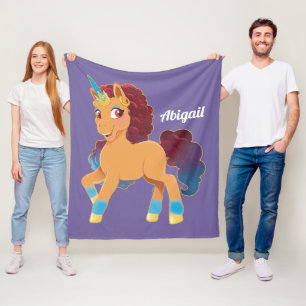 Couverture Polaire Afro Unicorn La divine danse