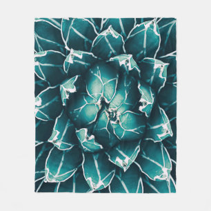 Couverture Polaire agave cactus, abstraite nature arrière - plan, vue
